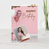 Einen Tag voller Freude wünschen Karte (Vorderseite)