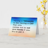 Einen Teenager haben... Karte (Gelbe Blume)