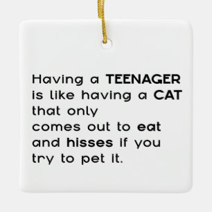 Einen Teenager haben... Keramikornament