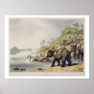 Einen Tiger über einem Fluss, von "orientalischem Poster