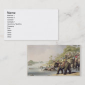 Einen Tiger über einem Fluss, von "orientalischem Visitenkarte (Vorne/Hinten)