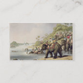 Einen Tiger über einem Fluss, von "orientalischem Visitenkarte (Rückseite)