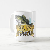 Einen Trophäen-"Bass Pro" fangen nach Maß gefertig Kaffeetasse (Vorderseite Links)