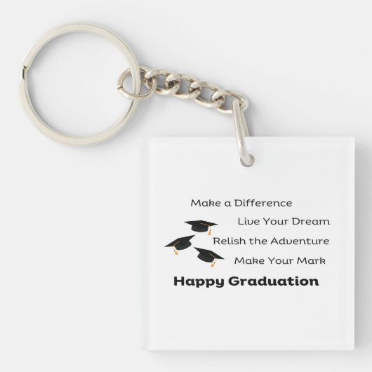 Einen Unterschied für einen Absolventen machen Schlüsselanhänger (Vorderseite)
