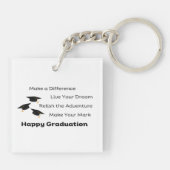 Einen Unterschied für einen Absolventen machen Schlüsselanhänger (Rückseite)