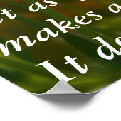 Einen Unterschied machen Poster (Ecke)