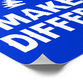 Einen Unterschied machen Poster (Ecke)