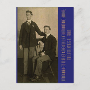 Einen vertrauenswürdigen Freund zu finden, ist die Postkarte