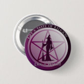 Einen Vorgeschmack auf Religion. Lasst eine Hexe! Button (Vorne & Hinten)