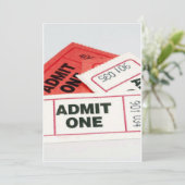 EINEN W/TICKETS AN PARTY ODER EINEN BESTAND ZUZUFÜ EINLADUNG (Stehend Vorderseite)