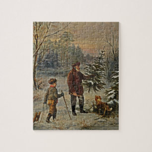 Einen Weihnachtsbaum erhalten Puzzle