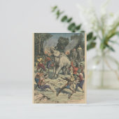 Einen weißen Elefanten in Siam fangen Postkarte (Stehend Vorderseite)