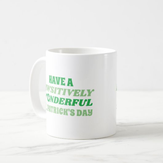 Einen wunderschönen St. Patrick's Day Kaffeetasse (Vorderseite Links)