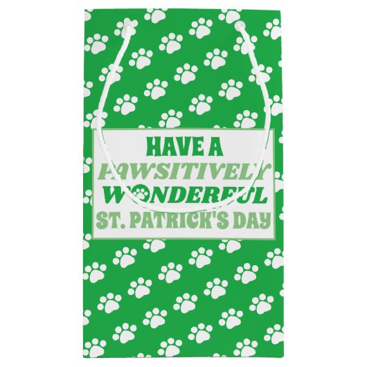 Einen wunderschönen St. Patrick's Day Kleine Geschenktüte (Rückseite)