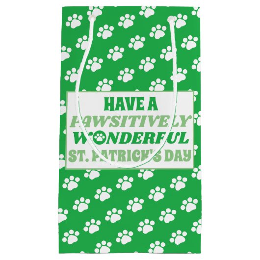 Einen wunderschönen St. Patrick's Day Kleine Geschenktüte (Vorderseite)