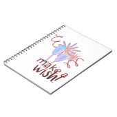 Einen Wunsch Hardcover Notizbuch Notizblock (Linke Seite)