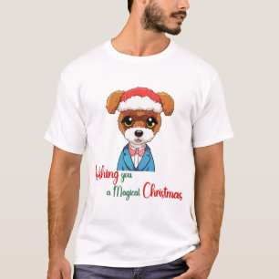 Einen zauberhaften Weihnachtshund wünschen T-Shirt