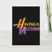 Einen Zusammenbruch Haben Lustiger Spruch Zitat Hu Karte (Vorderseite)