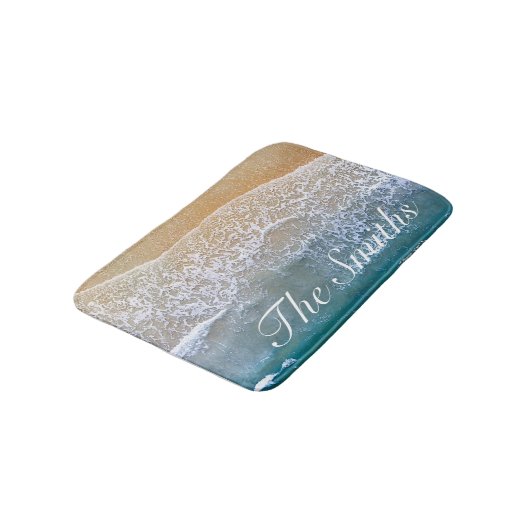 Einer am Strand Badematte (Schrägansicht)