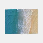 Einer am Strand Fleecedecke (Vorderseite (Horizontal))