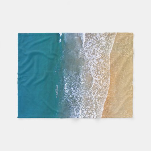 Einer am Strand Fleecedecke (Vorderseite (Horizontal))