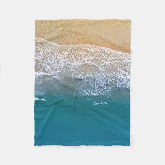 Einer am Strand Fleecedecke (Vorderseite)