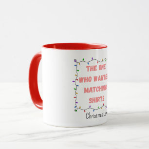 Einer, der passende Weihnachtsgruppen-Shirts wollt Tasse