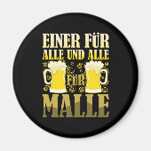 Einer für alle und alle für Malle Magnet (Vorne)
