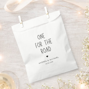 Einer für den Weg Funny Wedding Leckerei Snack Geschenktütchen