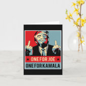 Einer für Joe One für Kamala Karte (Gelbe Blume)