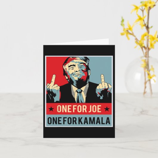 Einer für Joe One für Kamala Karte (Gelbe Blume)