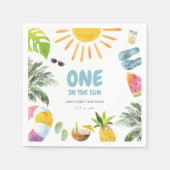 Einer im Sun Pool Party Serviette (Vorderseite)