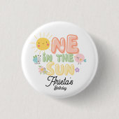 einer in der Sonne Button (Vorderseite)