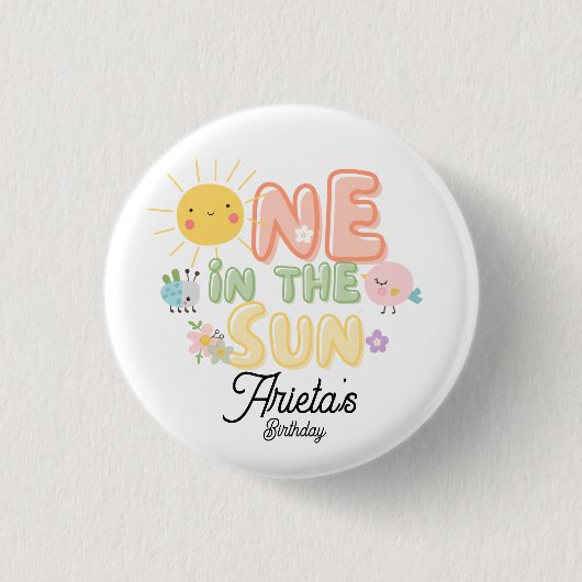 einer in der Sonne  Button (Vorderseite)
