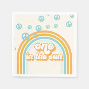 Einer in der Sonne Retro Boy 1. Geburtstag Serviette