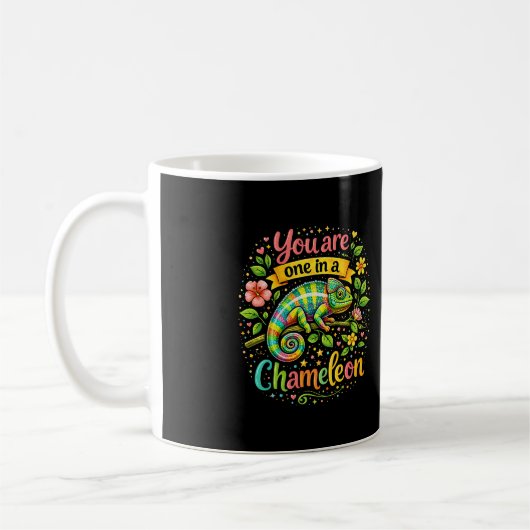 Einer in einem Chamäleon Kaffeetasse (Links)