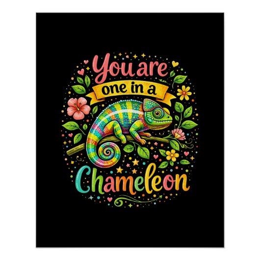 Einer in einem Chamäleon Poster (Vorderseite)