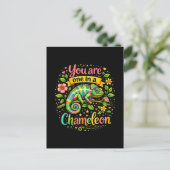 Einer in einem Chamäleon Postkarte (Stehend Vorderseite)