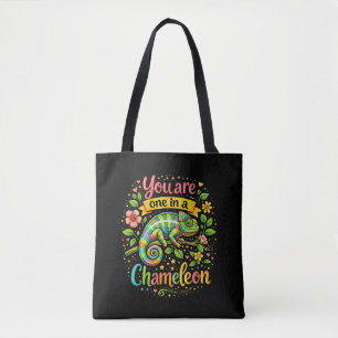 Einer in einem Chamäleon Tasche