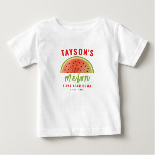 Einer in einem Melon 1. Geburtstag - Niedliche Was Baby T-shirt
