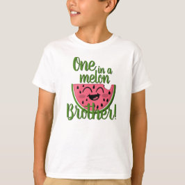 Einer in einem Melon Brother Watermelon Erster Geb T-Shirt