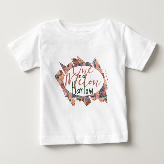 Einer in einem Melon First Birthday - Summer vibes Baby T-shirt (Vorderseite)