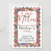 Einer in einem Melon First Birthday - Summer vibes Einladung (Vorderseite)