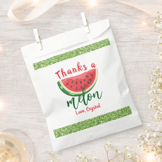 Einer in einem Melon-Glitzer Watermelon Erstgeburt Geschenktütchen (Ausgeschnitten)