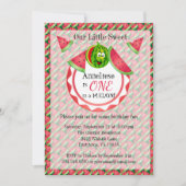 Einer in einem Melon Kid's 1. Geburtstag Einladung (Vorderseite)