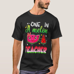 Einer in einem Melon-Lehrer Wassermelone T-Shirt