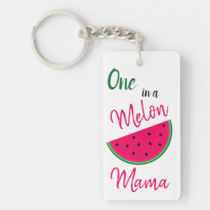 Einer in einem Melon Mama - Wassermelon Schlüsselanhänger