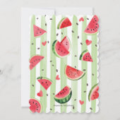Einer in einem Melon, Niedlicher Sommer Adorable 1 Einladung (Rückseite)