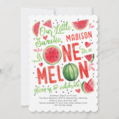 Einer in einem Melon, Niedlicher Sommer Adorable 1 Einladung (Vorderseite)