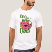 Einer in einem Melon-Vater Watermelon Erstgeburt T-Shirt (Vorderseite)